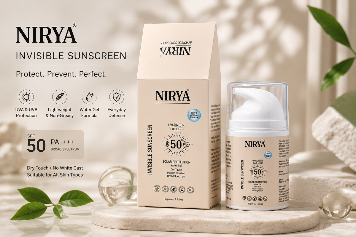 NIRYA Invisible Sunscreen – Lightweight Daily Sun Protection
