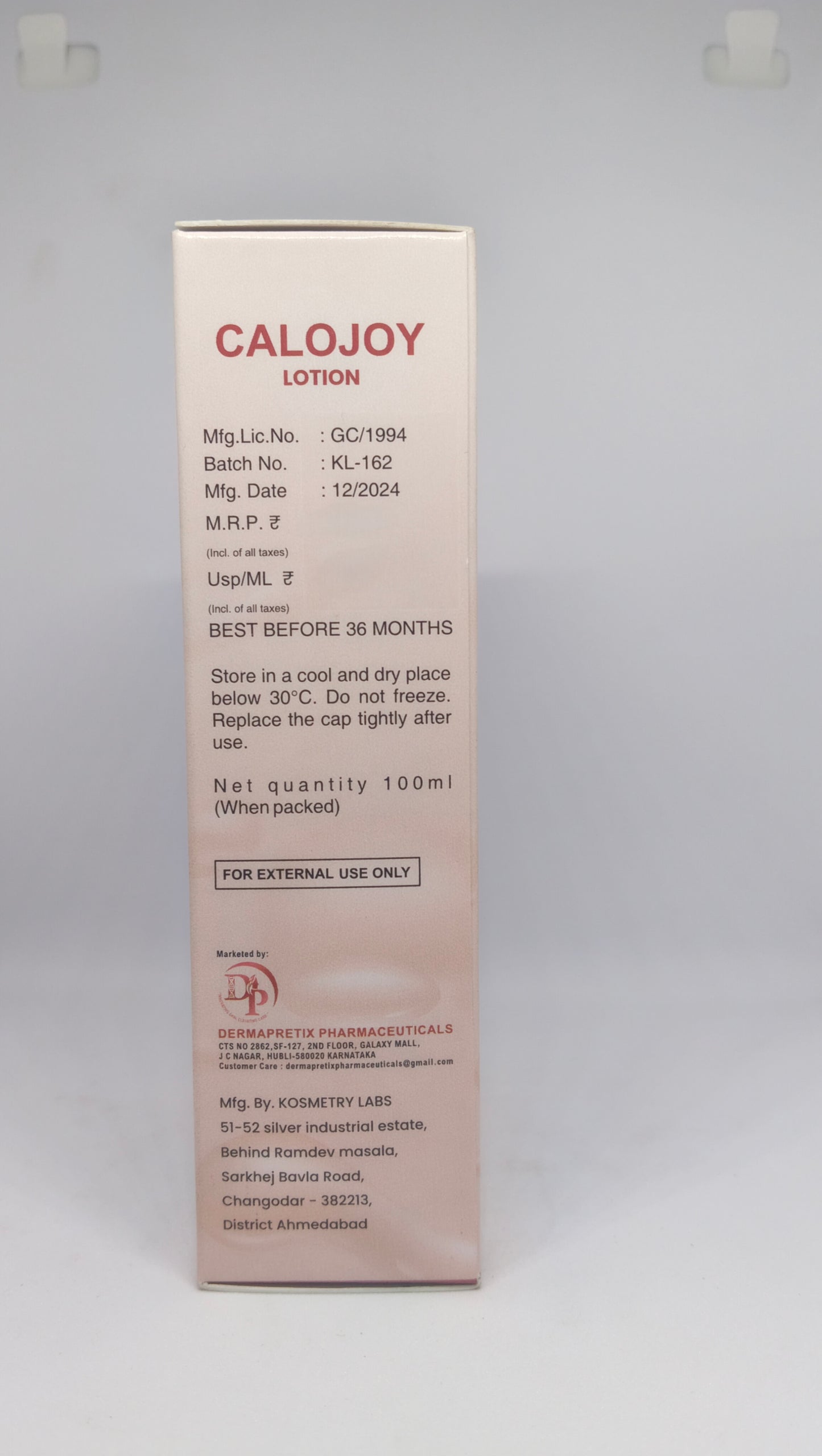 Calojoy Lotion
