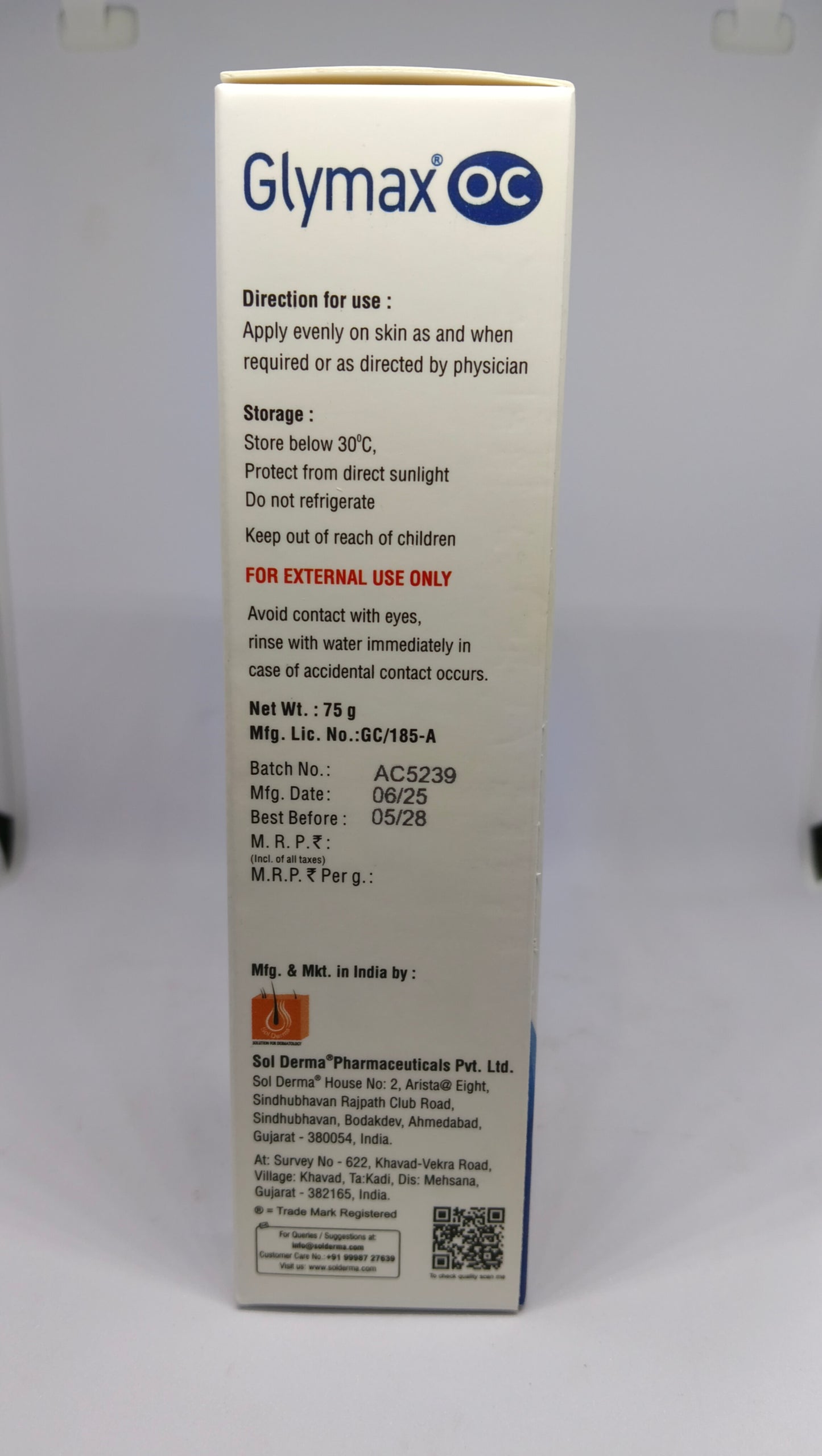 Glymax Oc Sebum Regulating Moisturizer