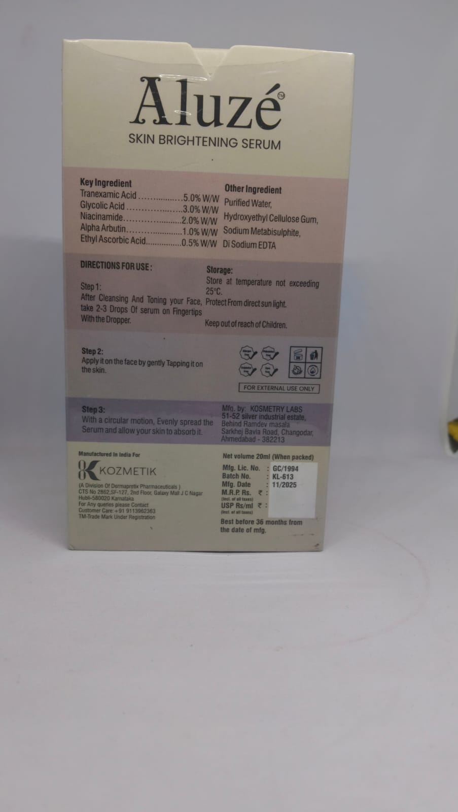 Aluze Skin Brightening Serum